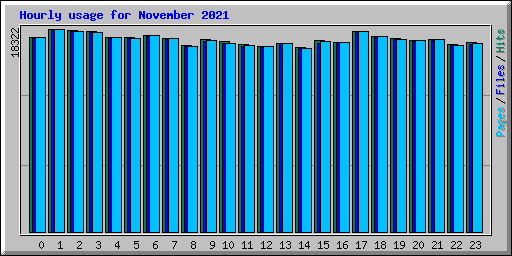 Hourly usage for November 2021