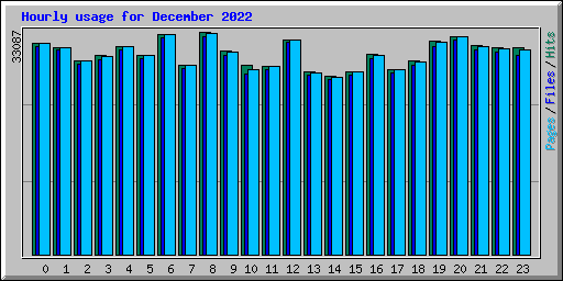 Hourly usage for December 2022