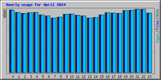 Hourly usage for April 2024