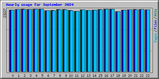 Hourly usage for September 2024